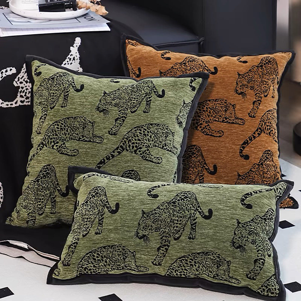 Animal Pattern Jacquard Cushion Cover