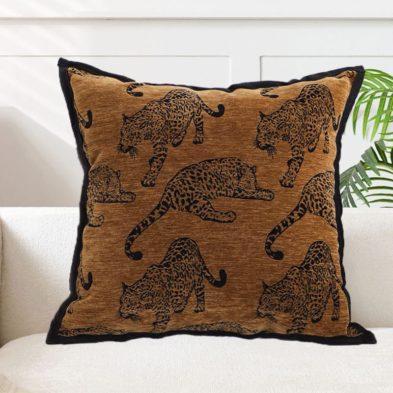 Animal Pattern Jacquard Cushion Cover