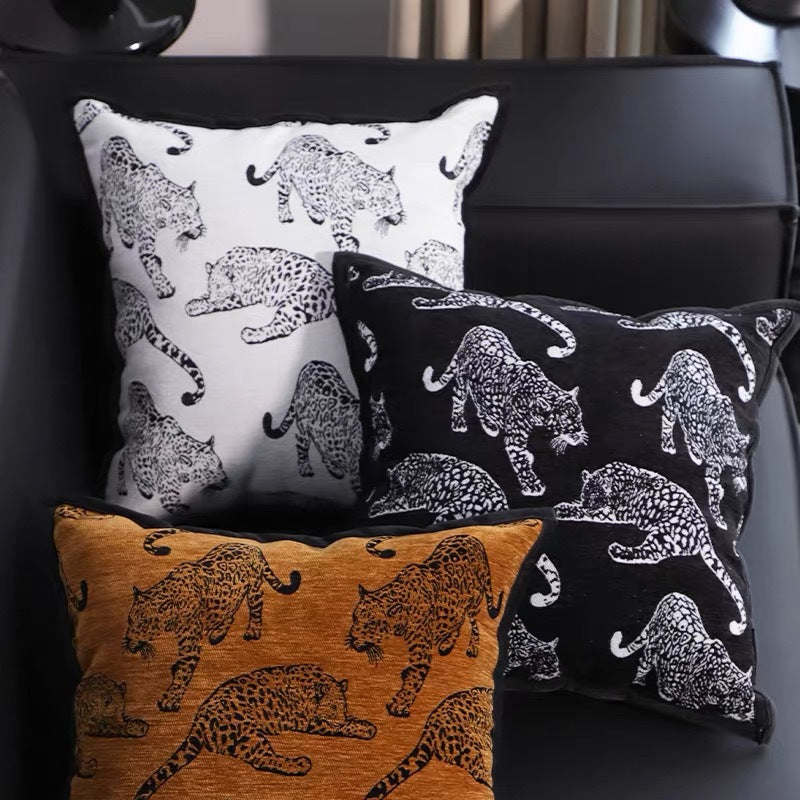 Animal Pattern Jacquard Cushion Cover