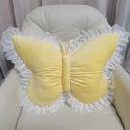 Velvet butterfly with lace trim