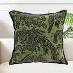 Animal Pattern Jacquard Cushion Cover