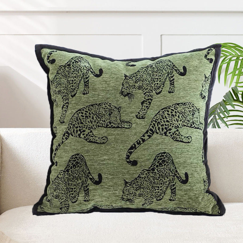 Animal Pattern Jacquard Cushion Cover