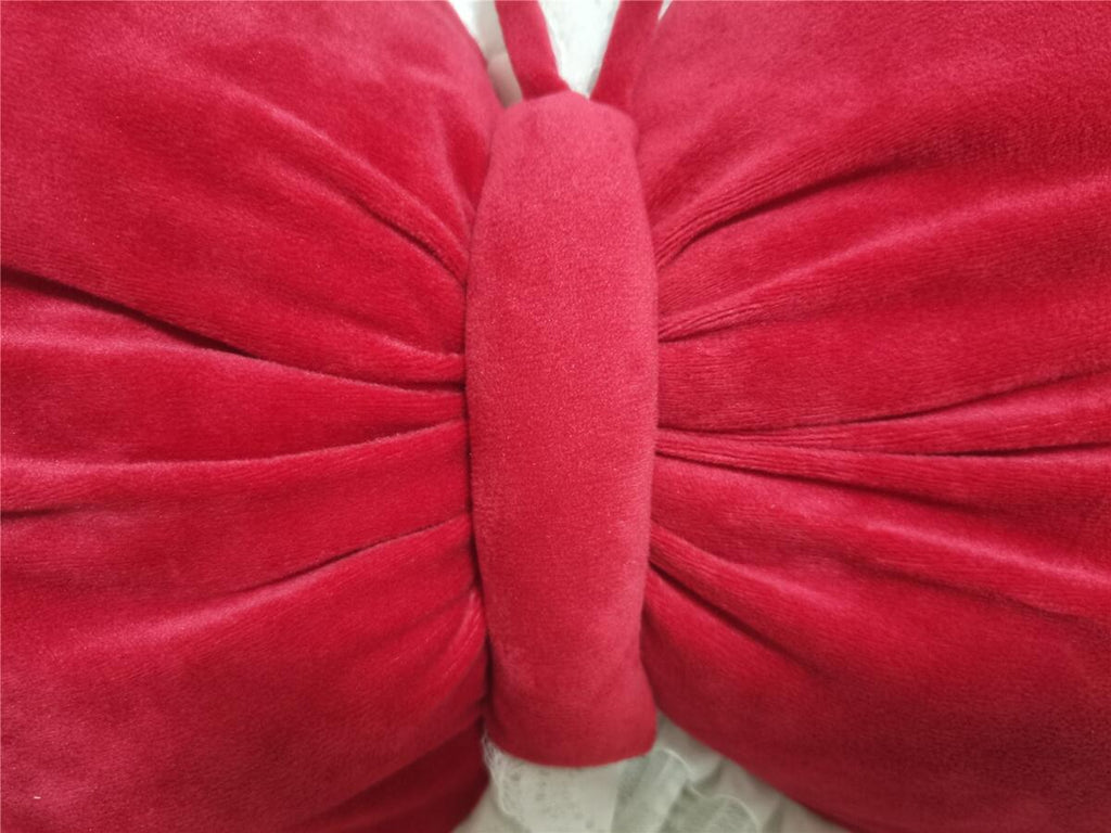Velvet butterfly with lace trim