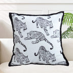 Animal Pattern Jacquard Cushion Cover