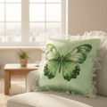 Printed butterfly cushion cover